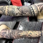 Polynesian Atlantean Aztec style full sleeve