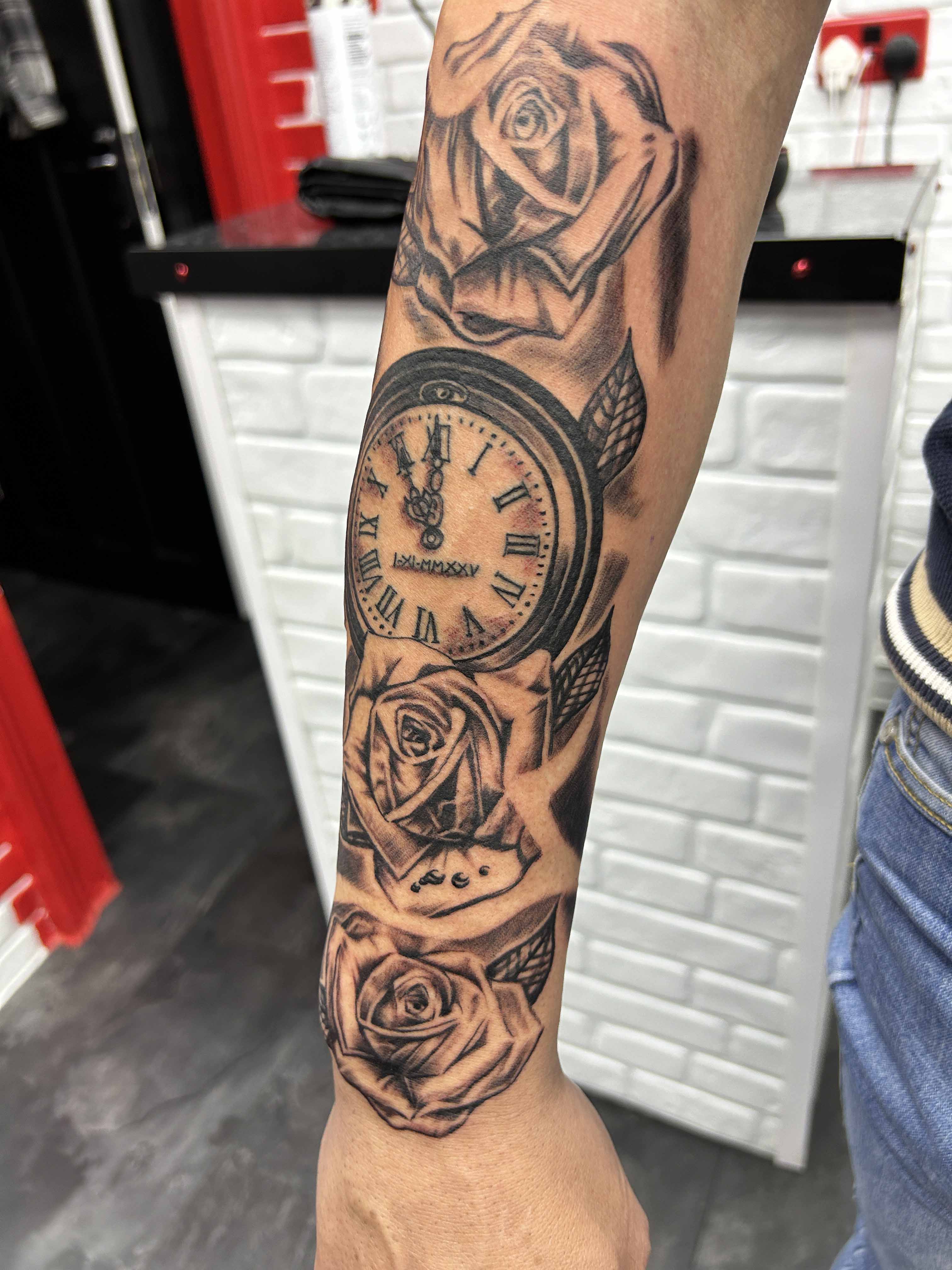 Floral time piece