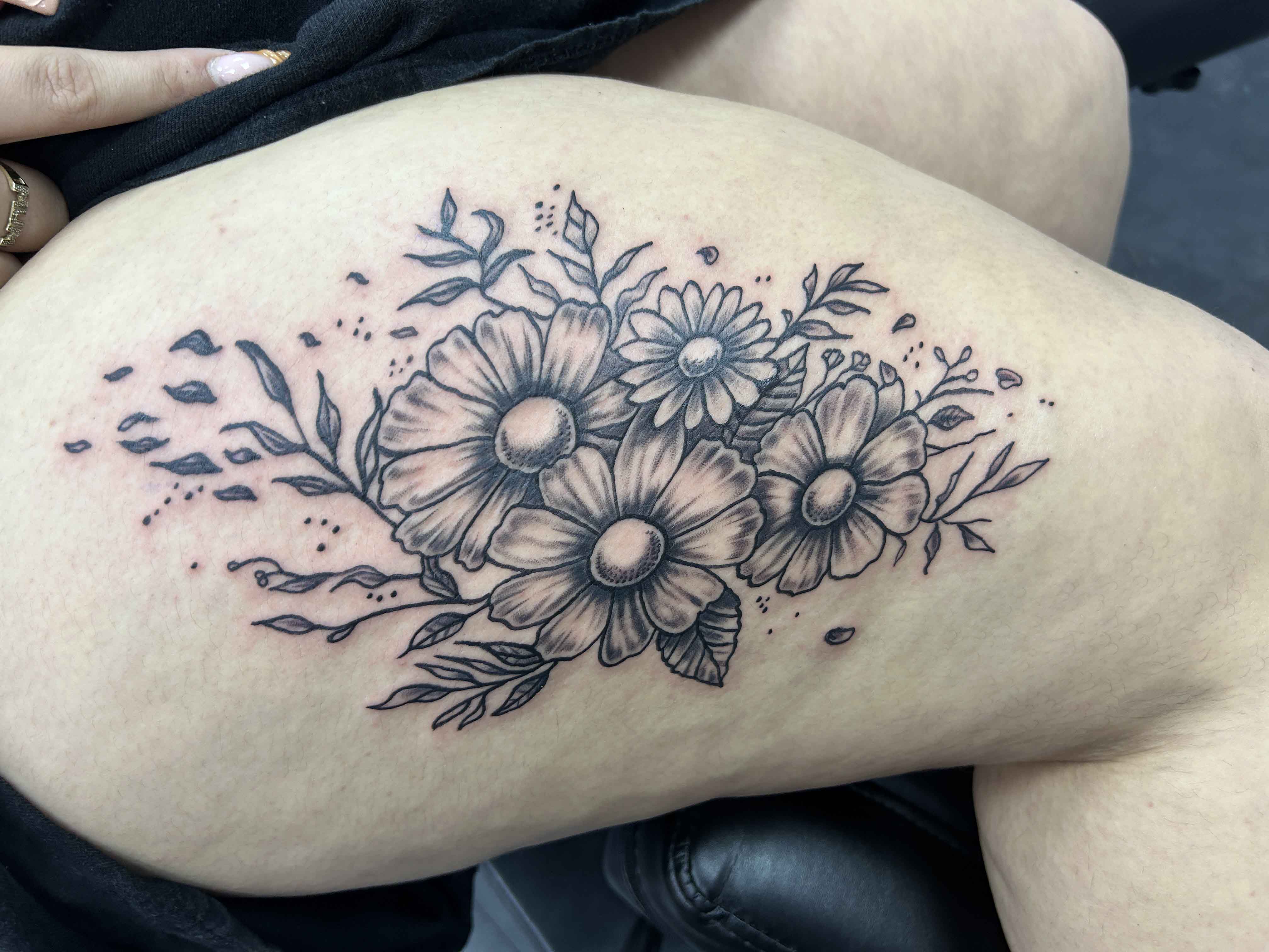 Floral thigh