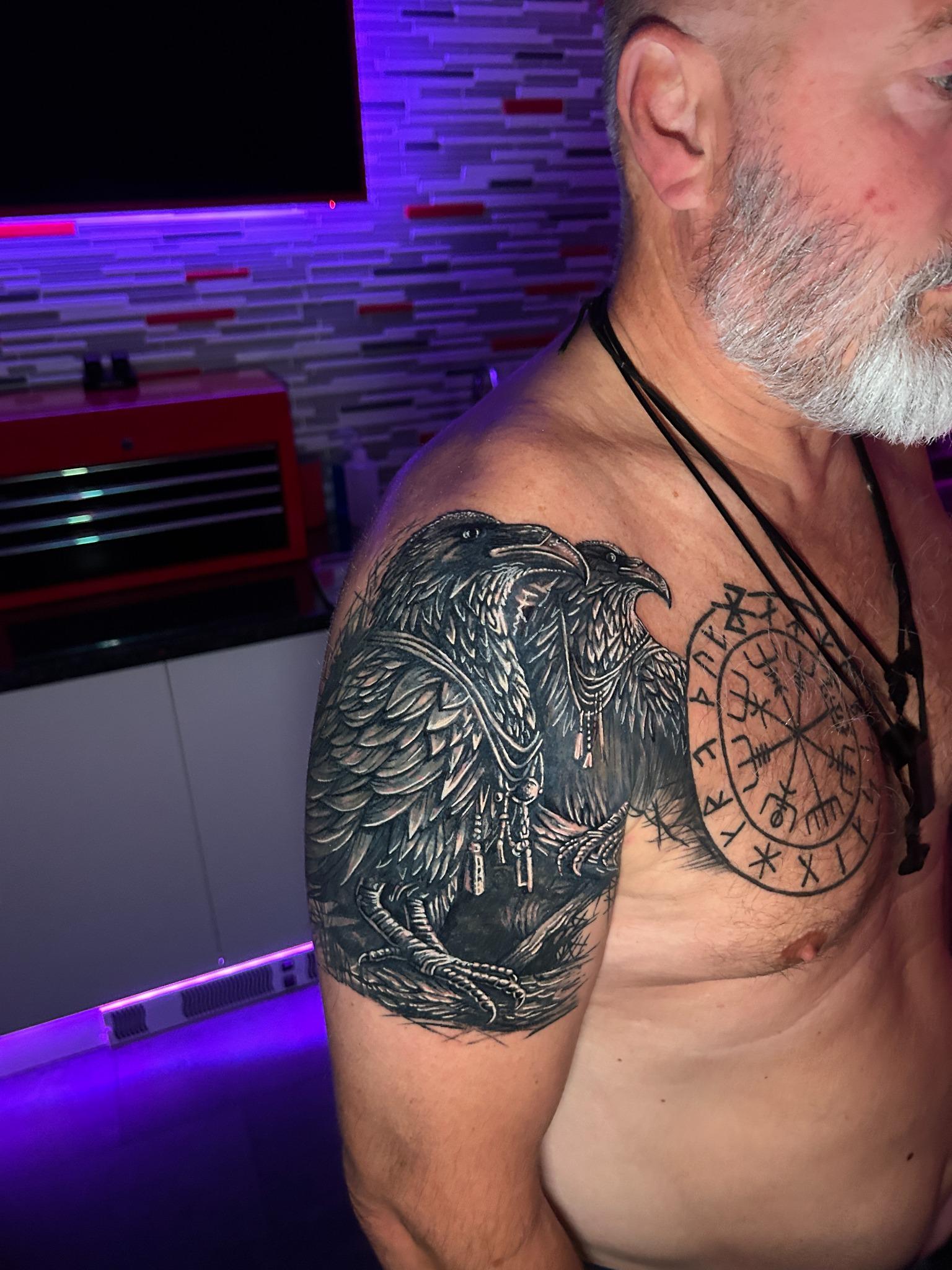 Huginn and Muninn tattoo