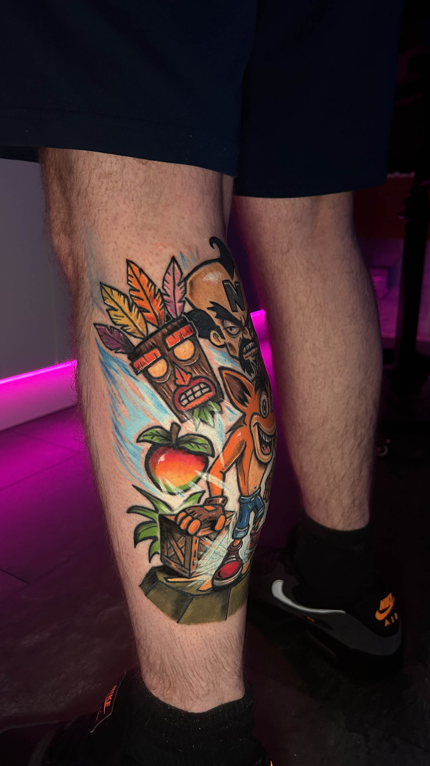 Crash Bandicoot tattoo
